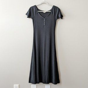 L'AGENCE Black Midi Dress